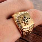 Masonic stones Ring