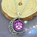 moon witchy necklace